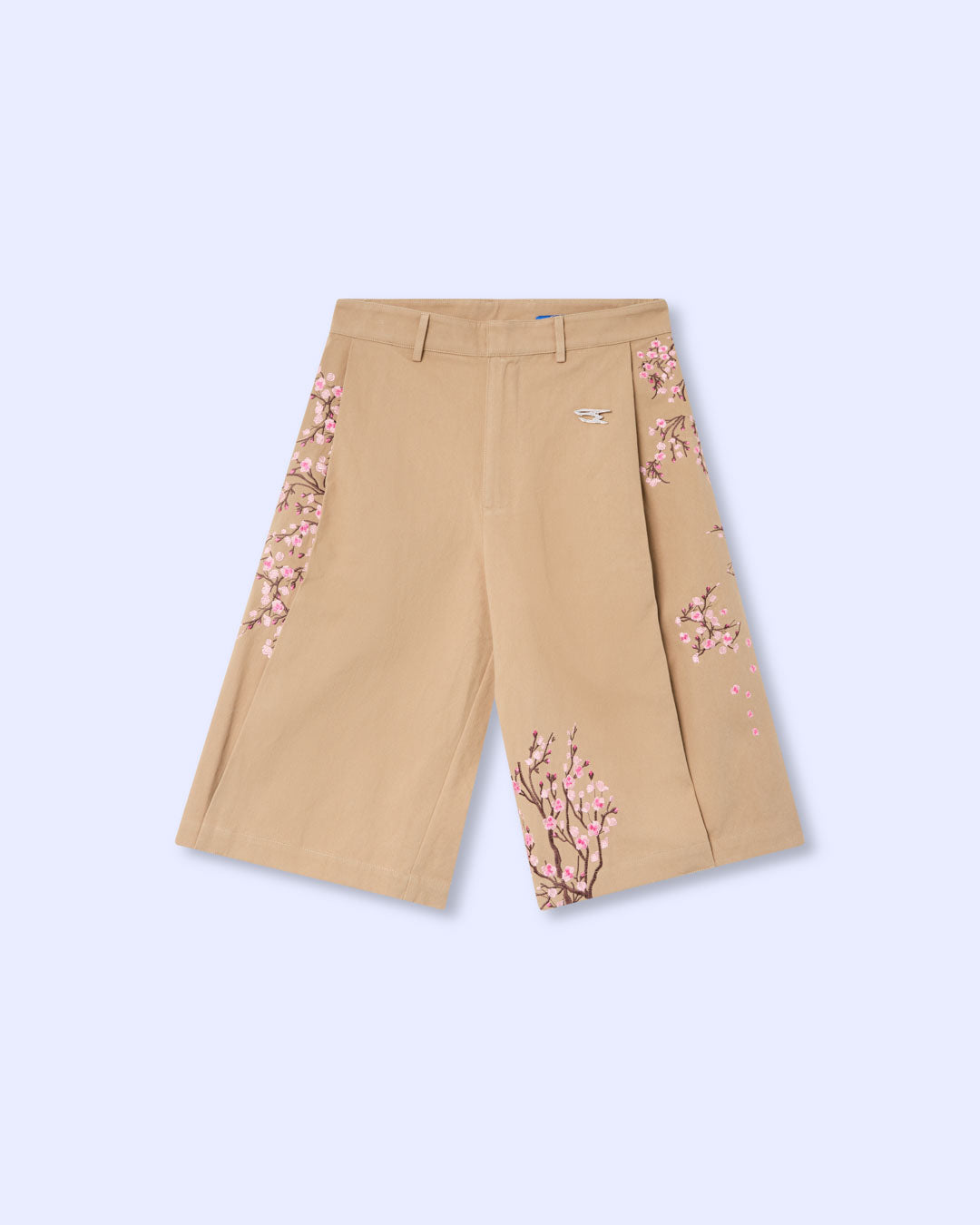FLOWER JORTS BROWN