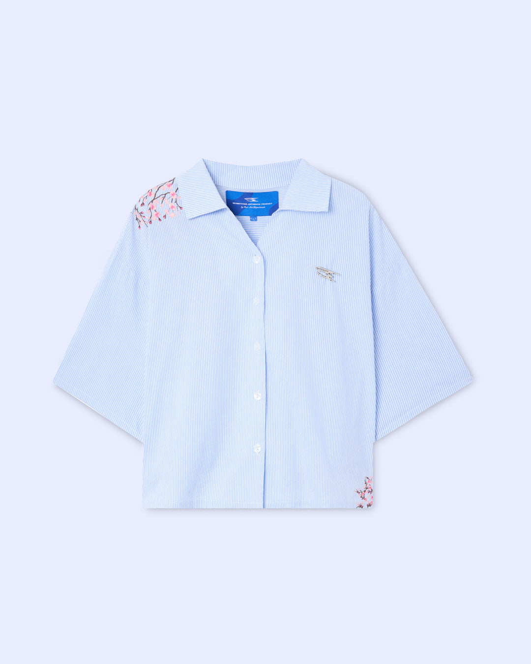 FLOWER SHIRT LIGHT BLUE