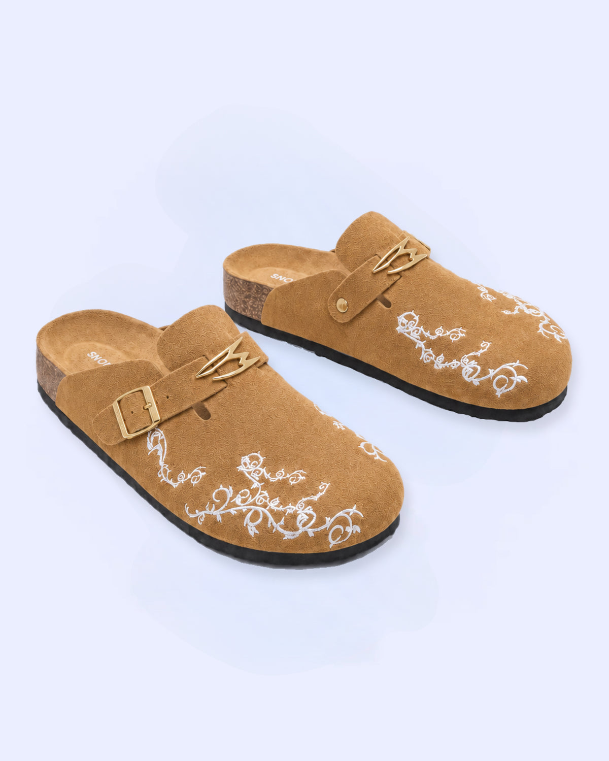 BLOSSOM CLOGS BROWN