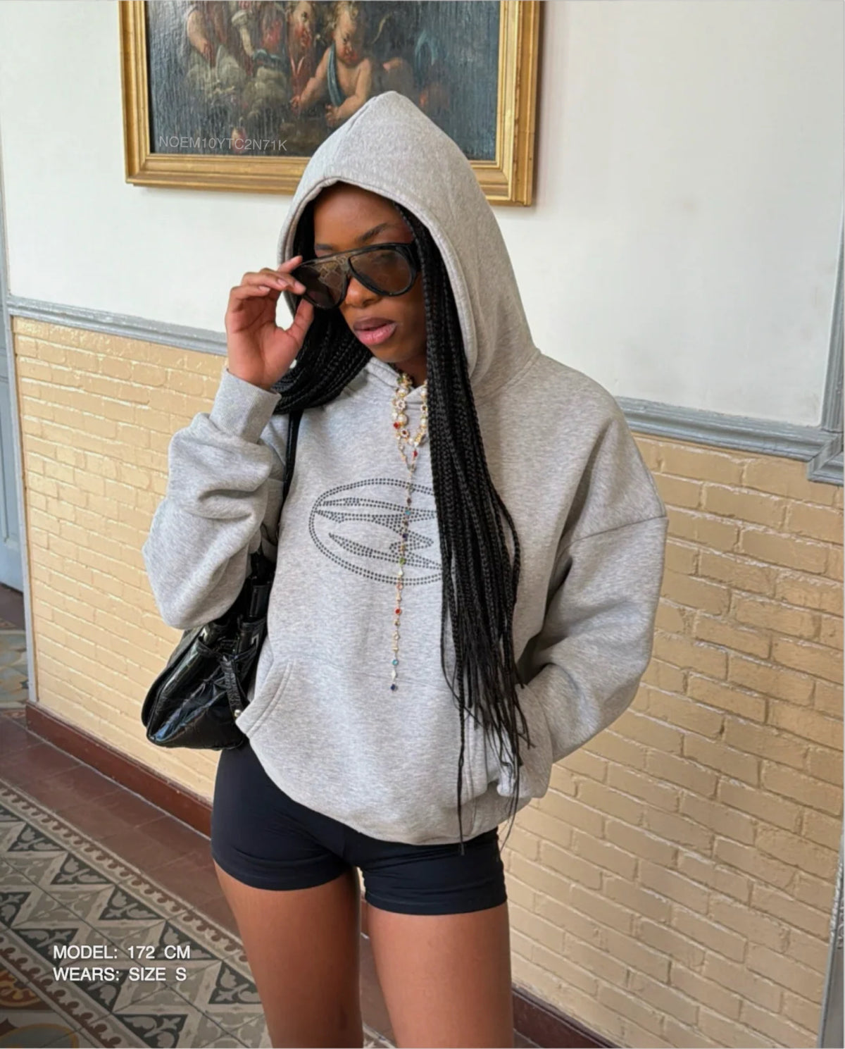 CREW HOODIE GREY