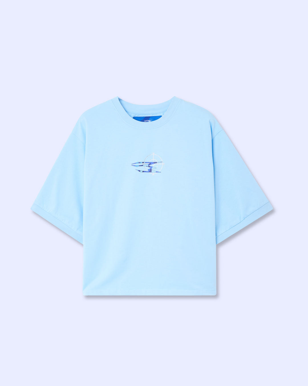 CAMO TEE SKY BLUE