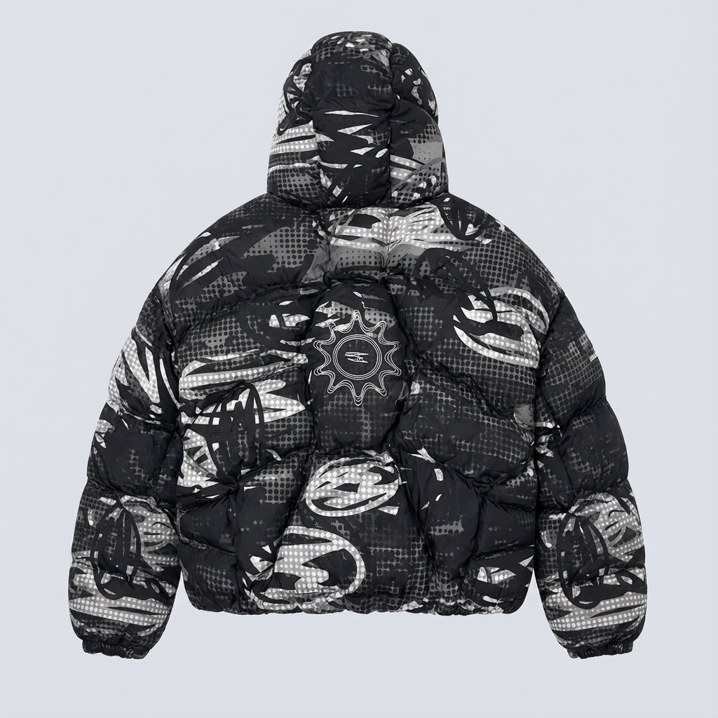 BALACLAVA PUFFER BLACK CAMO