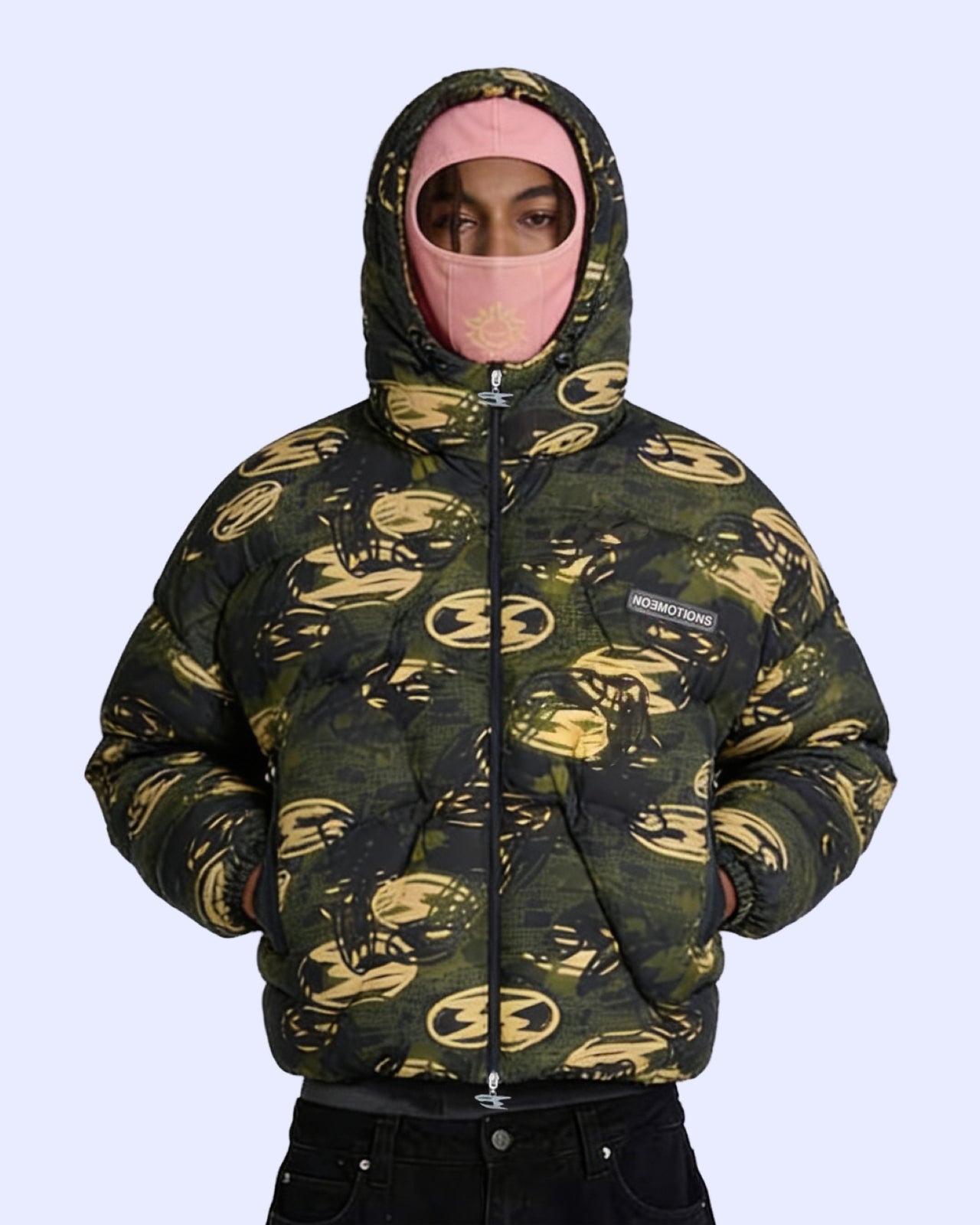 BALACLAVA PUFFER GREEN CAMO