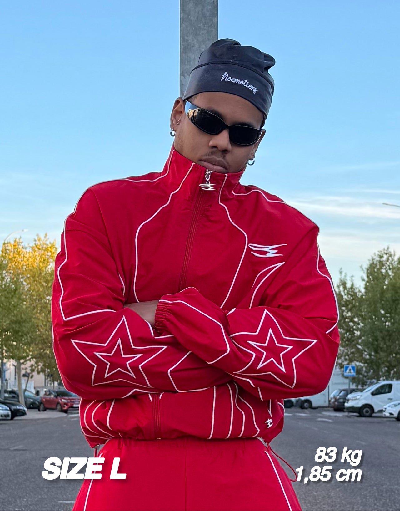 AURA TRACKSUIT TOP RED