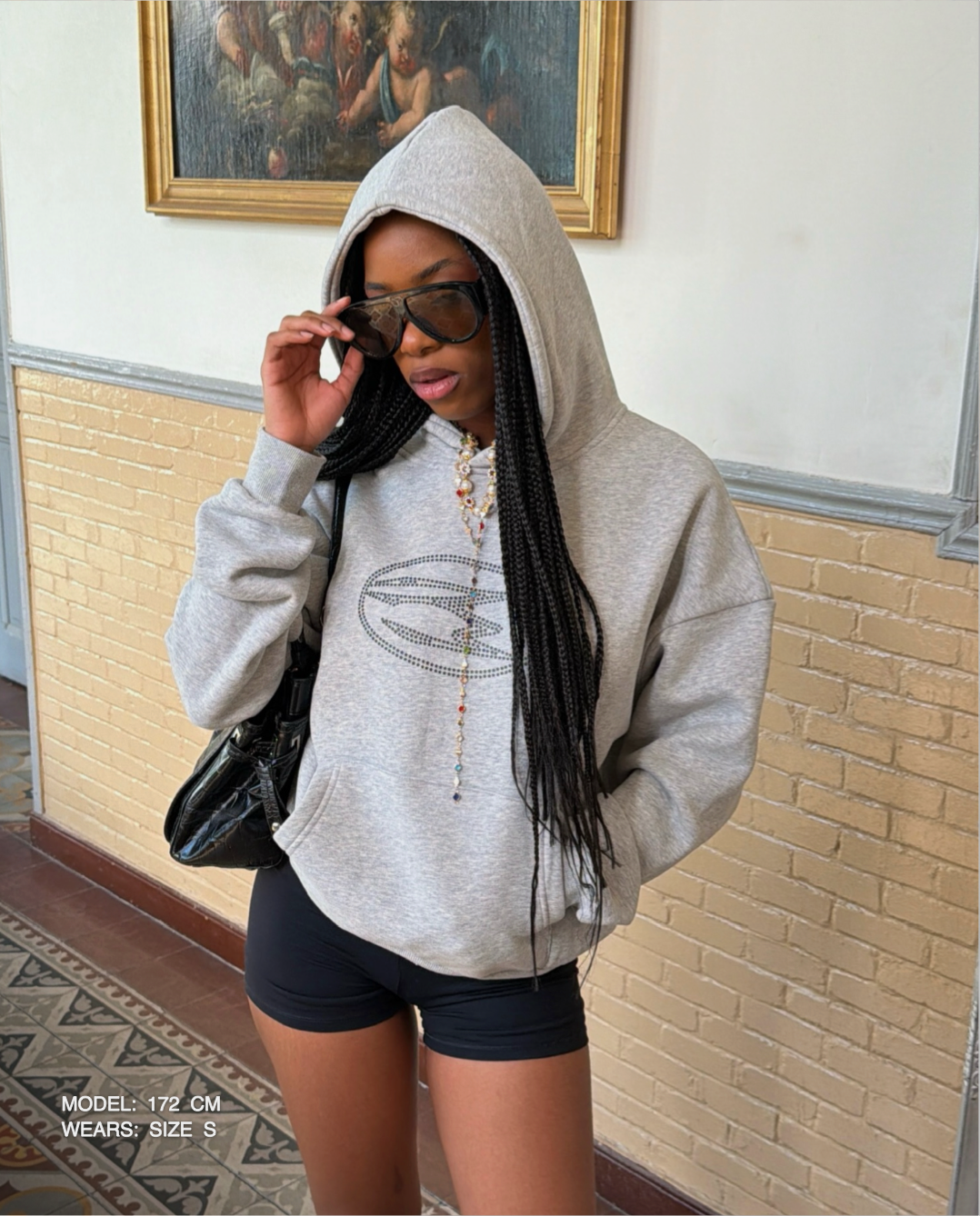 CREW HOODIE GREY