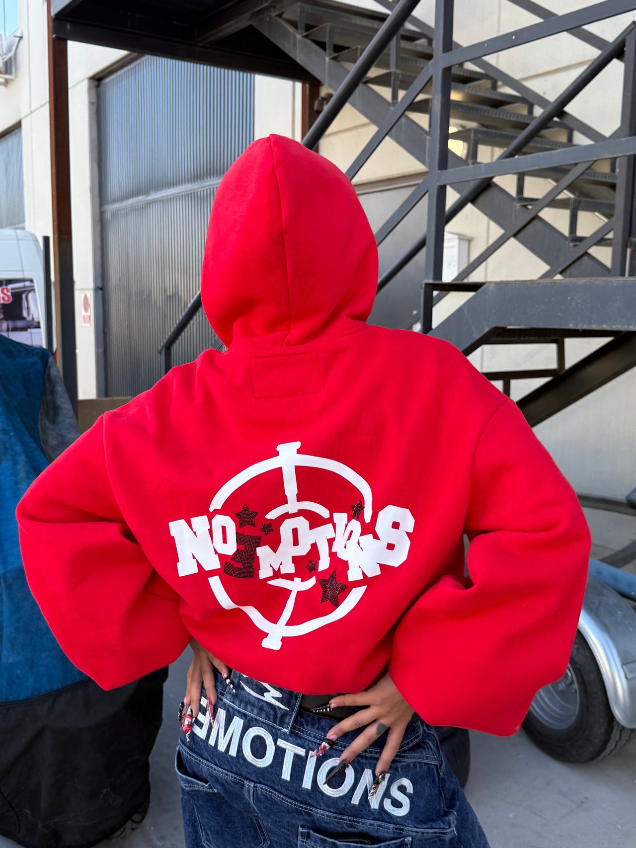 CAMO HOODIE RED