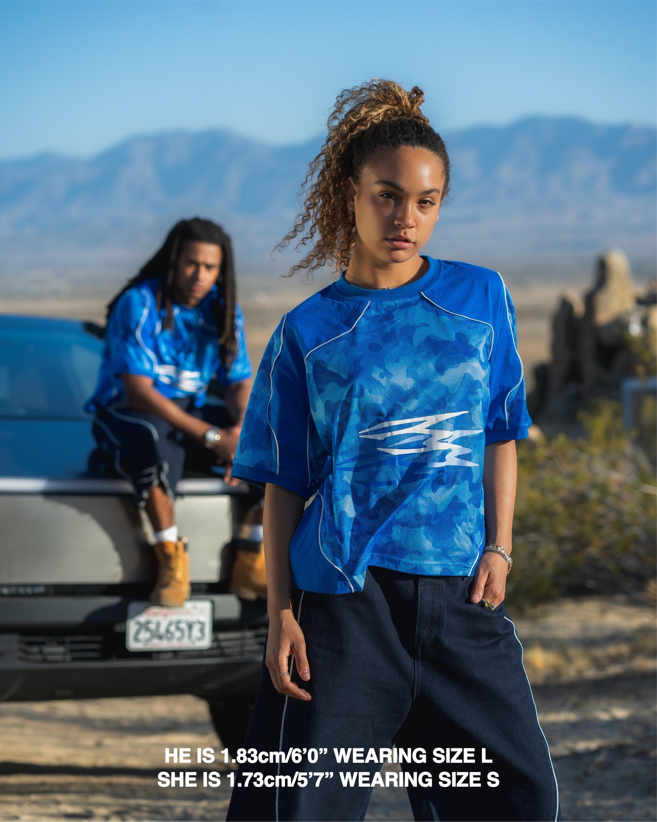 MESH TEE BLUE