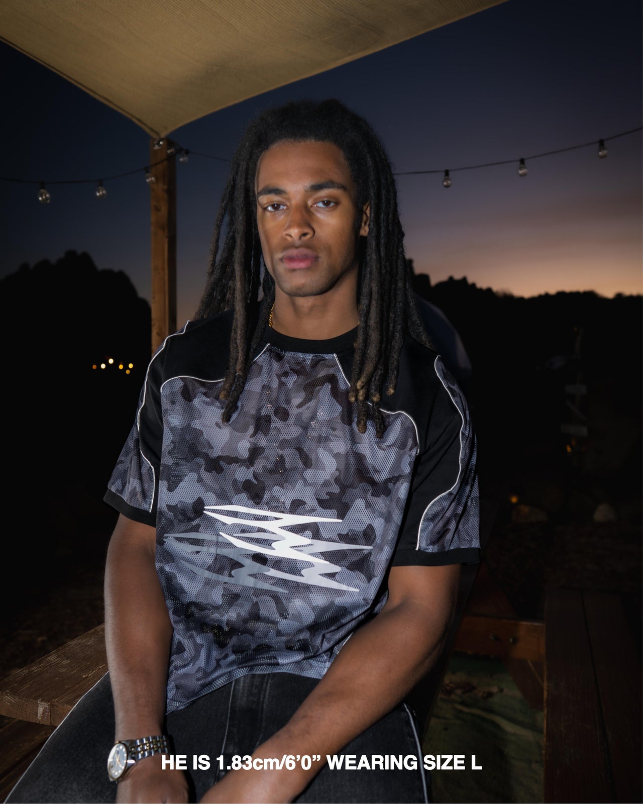 MESH TEE BLACK
