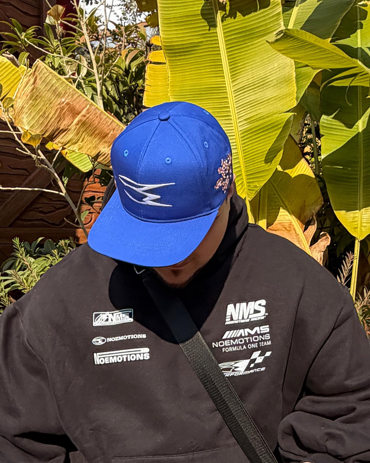 FLOWER HAT BLUE