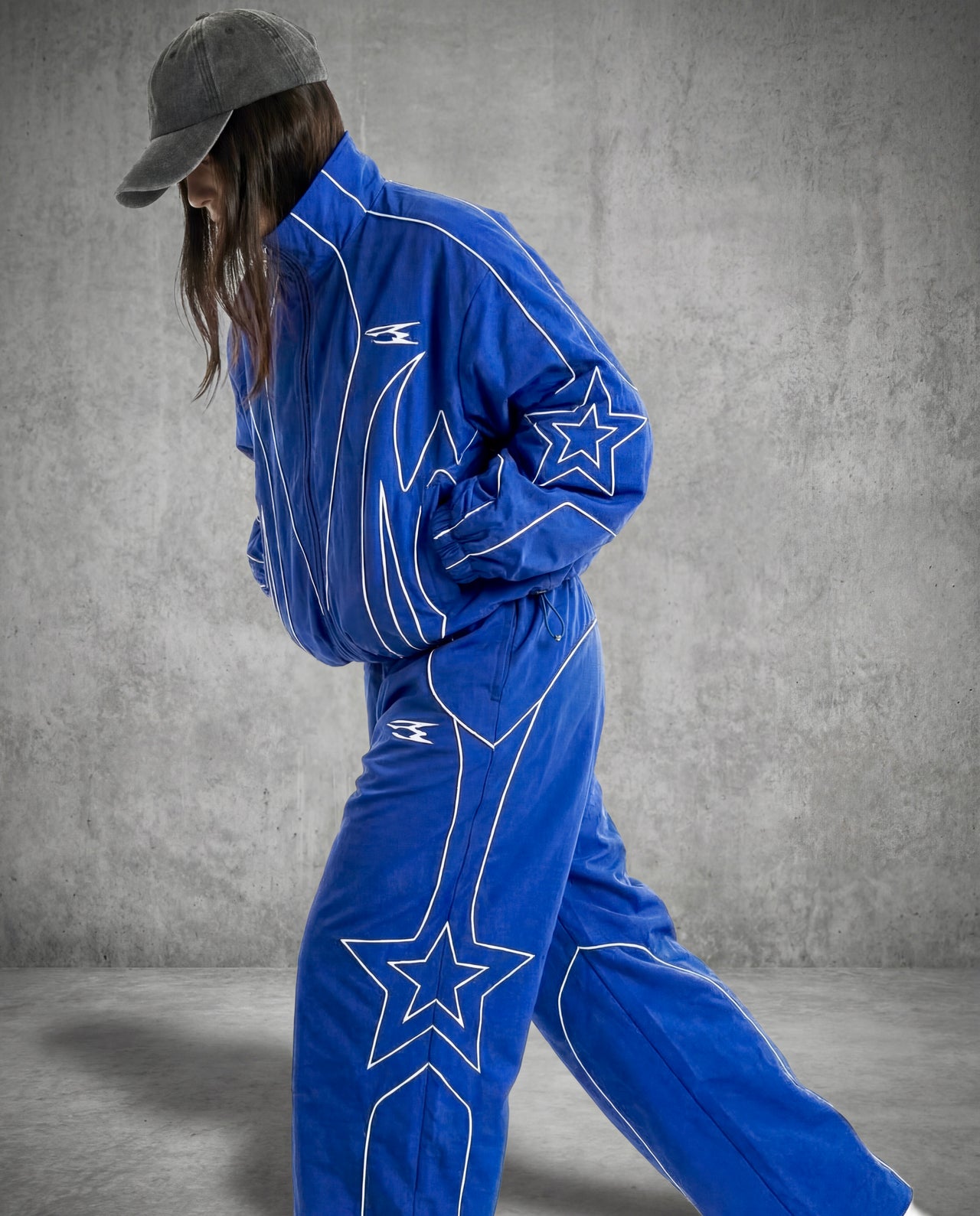 AURA TRACKSUIT TOP BLUE