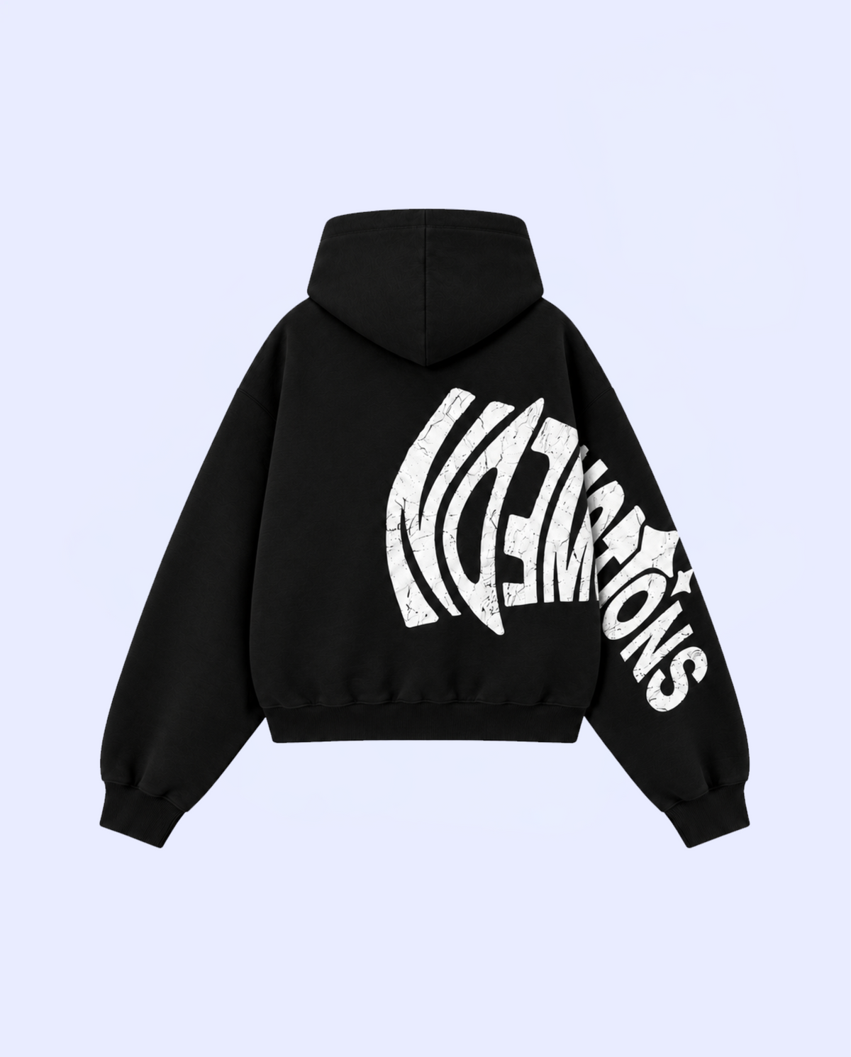 DISTORSION HOODIE BLACK