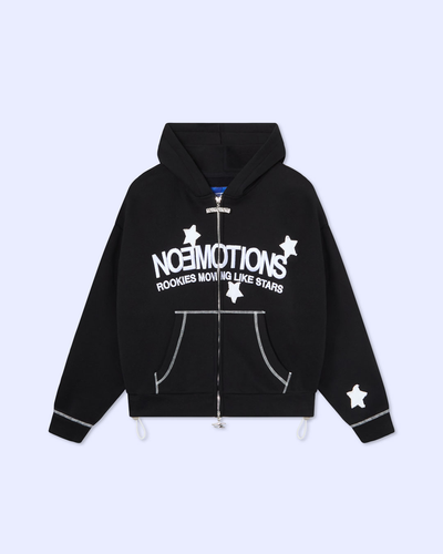 Rookiestar Double Zip Black