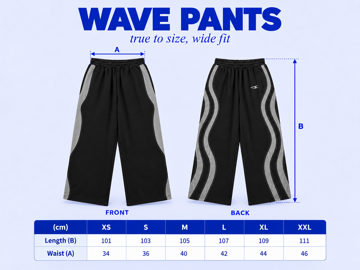 Size chart WAVE PANTS