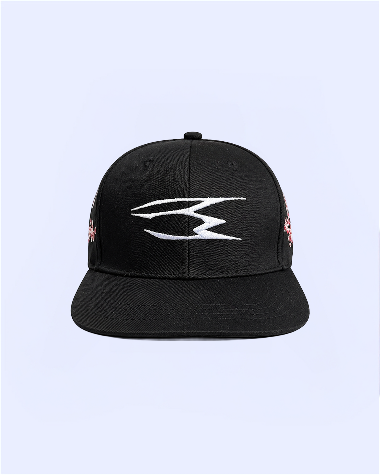 FLOWER HAT Black